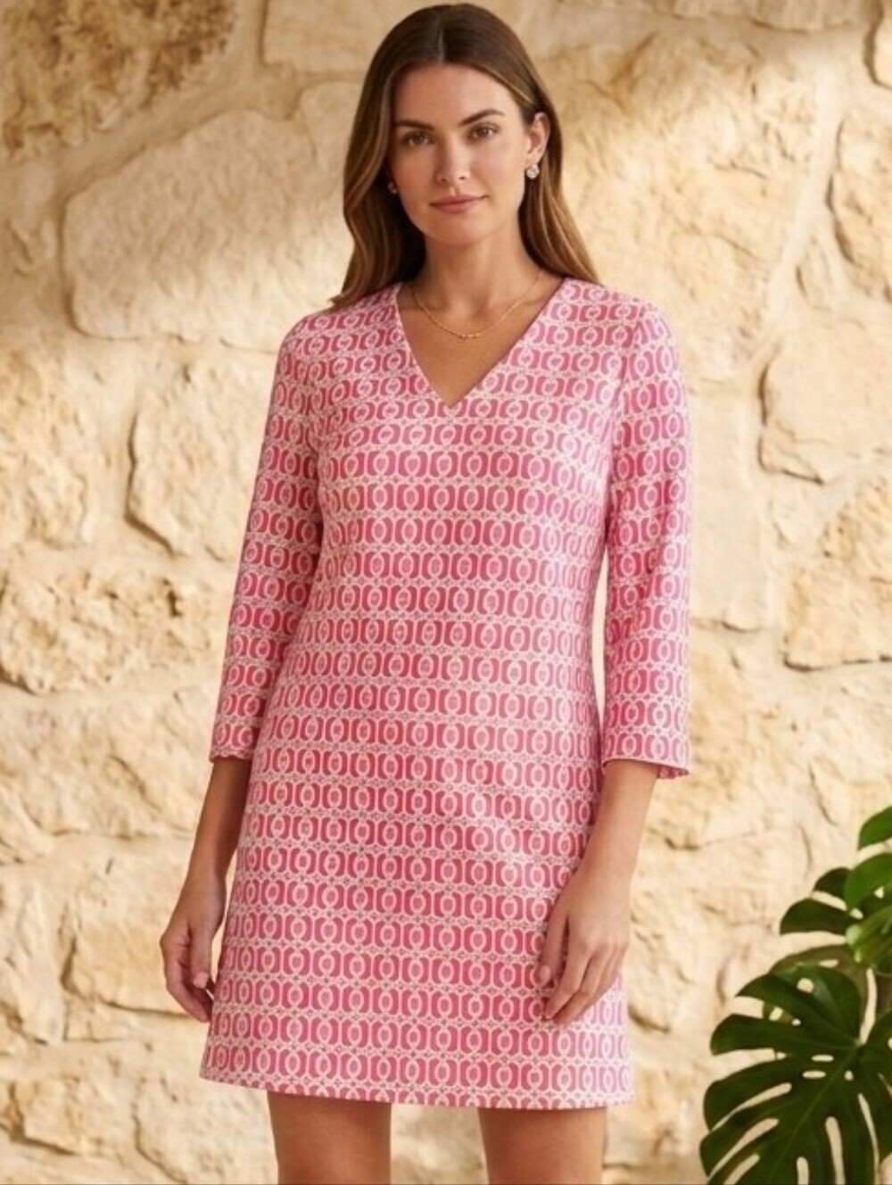 NWT Jude Connally Lexi Terrace Geo Peony Print Dress